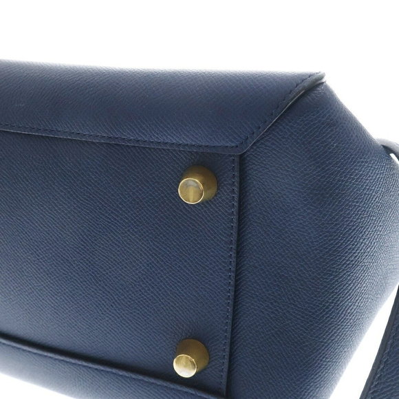 Celine Calfskin Flap Belt Shoulder Bag Blue - Picture 5 of 5